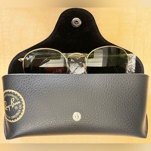 Gold Ray-Ban Round Metal Sunglasses (RB-3447)